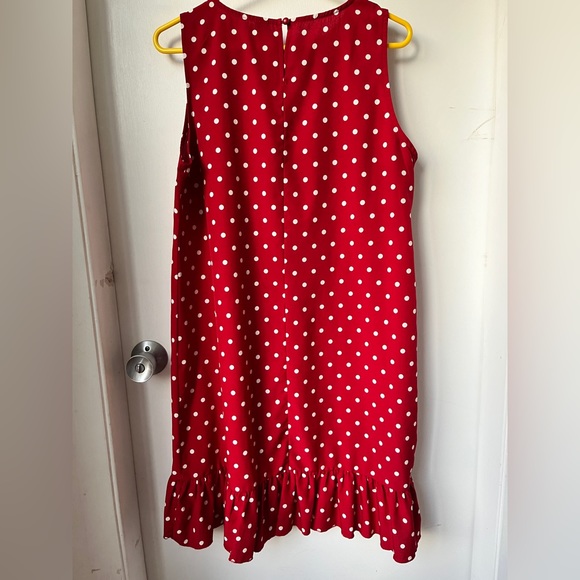 SHEIN LUNE Polka Dot Ruffle Hem Dress - Picture 3 of 5